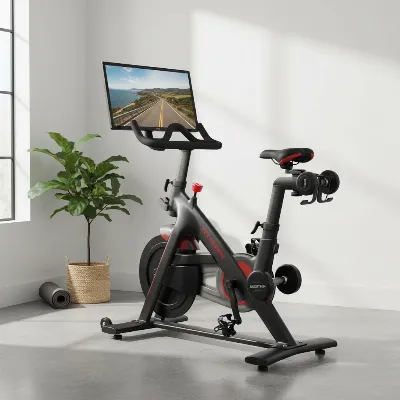 Bowflex VeloCore Exercise Bike in a modern home gym