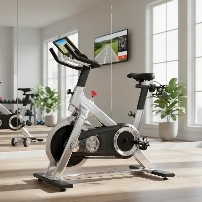 An exercise bike well-maintained, representing longevity and optimal performance